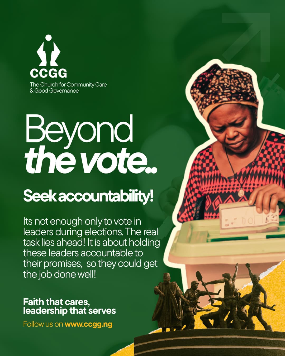 CCGG campaign: Beyond the vote, seek accountability